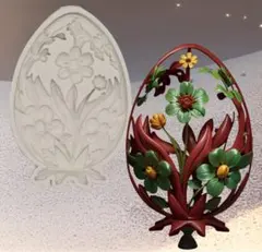 【新入荷】1点限り シリコンモールド　レジン　樹脂粘土《花デザイン》