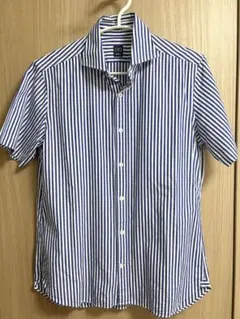 BEAMS F ストライプ 半袖シャツ 日本製 コットン Mのサムネイル