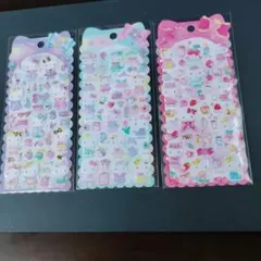 ハローキティ キャラクターシール 3枚セット