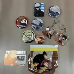 呪術廻戦 缶バッジ、アクリルキーホルダーなど10個セット