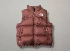 極美品 THE NORTH FACE ヌプシ ダウンベスト700フィル ブラウン
