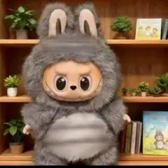 labubu ラブブ 服 洋服 着ぐるみ トトロ風 ぬいぐるみ 17cm