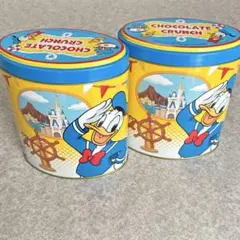 東京ディズニーリゾート ドナルド チョコレートクランチ缶 缶のみ 2個セット