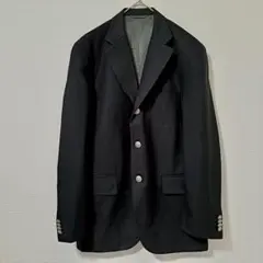 【美品】ニューヨーカー　NEWYORKER 紺ブレ　銀ボタン　段返り3つボタン