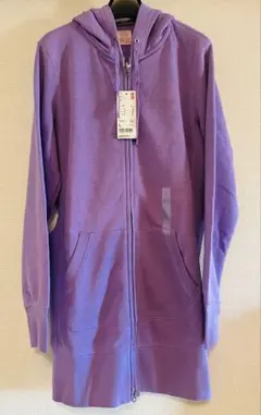 UNIQLO LIGHT SWEAT SHIRT パープル Lのサムネイル