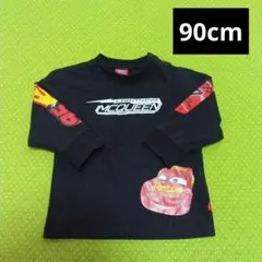 ベビードール　カーズ　マックィーン　ロンT　長袖　90cm　黒　春　保育園着