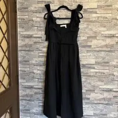 See by Chloé ブラックキャミソールロングワンピースのサムネイル