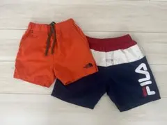THE NORTH FACE & FILA：ショートパンツ水着2枚セット