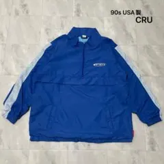 90s USA製 CRU クルー アノラックパーカー ハーフジップ ナイロンのサムネイル