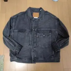 【美品】 リーバイス トラッカー デニム ジャケット L 1st ブラック