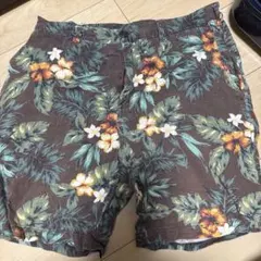 フローラルプリント カジュアルショートパンツ