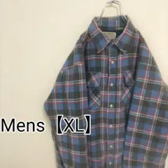 F64【US輸入】KLONDIKE　シャツジャケット【メンズXL】チェック
