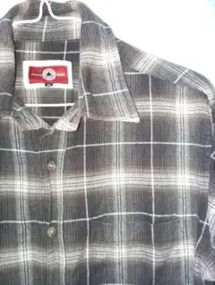 converse☆コンバースオールスター☆メンズチェックシャツ Mサイズ 古着