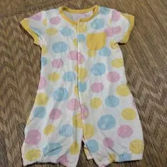 水玉模様ロンパース 50-60