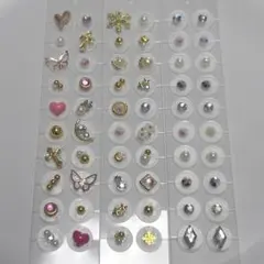 【サービス品】耳ツボジュエリー　60粒 まとめ売り　ゴールド　ピンクゴールド