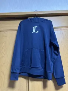 埼玉西武ライオンズ　パーカー　ネイビー フード付き