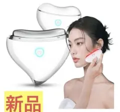 【美品】美顔器EMS微電流充電 式かっさ 美顔ローラー温熱ケア 3色