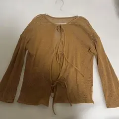 2WAYメッシュリボンカーデロングスリーブ 190572