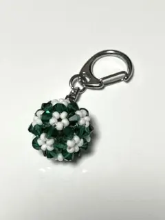 ビーズ 鈴 キーホルダー