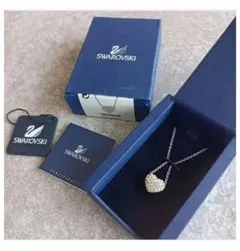 人気のパヴェ【SWAROVSKI】スワロフスキー ハート リバーシブルネックレス