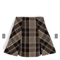 GRL インパン裏地付きチェック柄プリーツスカート [tu963]