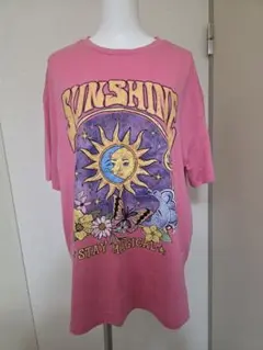 派手柄 Tシャツ ピンク