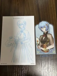 エヴァンゲリオン　上海限定　落花盈裳シリーズ　スタンプカード　ステッカー　レイ