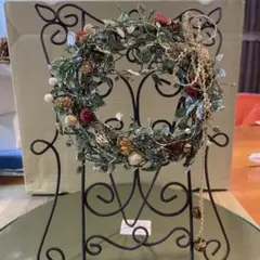 ナチュラルクリスマスリース 約13cm
