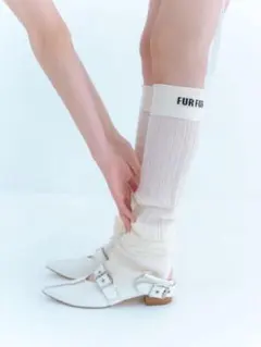 FURFUR シアーレッグウォーマー　ホワイト