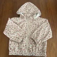 アプレレクール　花柄フード付きジャケット　110サイズ