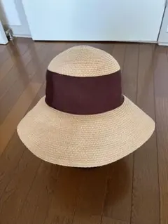 【override】リボン付き麦わら帽子 57.5 cm