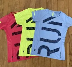 【Reebok RUNtシャツ3枚セット】レディースOTとLサイズのサムネイル