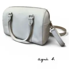 agnès b. ライトグレー ショルダーバッグ