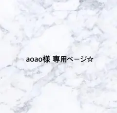 aoao様 専用ページ
