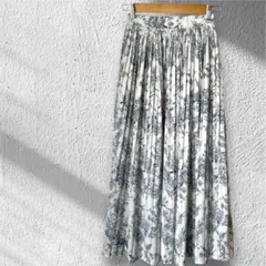 トワルドジュイ柄 プリーツスカート Mサイズ 上品フェミニン しまむら