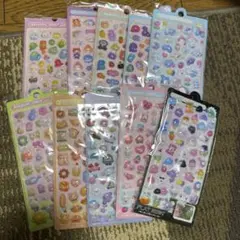 カラフルキャラクターシール10個セット