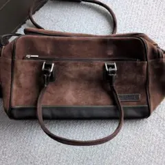 【未使用】スウェードボストンバッグ