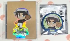 名探偵コナン　服部平次　缶バッジ　ステッカー