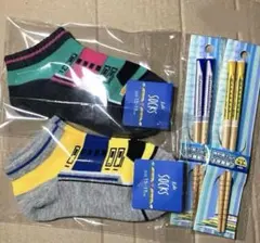 鉄道　新幹線　ソックス2足+お箸2膳　合計4点セット