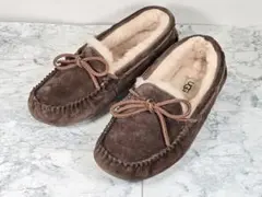 【美品】UGG アグ★ダコタ★ローファー/モカシン★23.0cm★ダークブラウン
