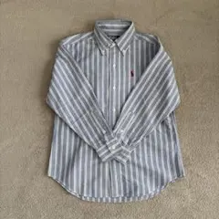 水色　ポロラルフローレン　140 長袖ボタンシャツ