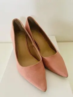 H&M ピンクパンプス 22.5cm ヒール高約6㎝のサムネイル