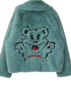 HYSTERIC GLAMOUR FIRE BEAR刺繍 フェイクファーブルゾン