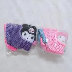 サンリオ　さがら刺繍メッシュポーチ　マイメロディ　クロミ