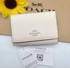 COACH 折り財布 新品 ホワイト 最新作 限定品 お札入れ 小銭入れ