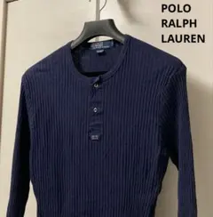 ポロラルフローレン ハーフボタン ワンポイント ロンT 長袖 レディース M