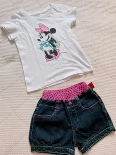 【新品】デニム短パン！（＋おまけでDisneyTシャツ）
