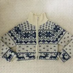 ノルディックジップカーディガン