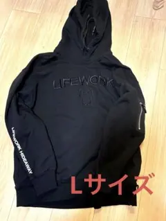LIFEWORK ブラックパーカー L 韓国