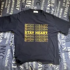 Ffein. STAY HEART Tシャツ ネイビー